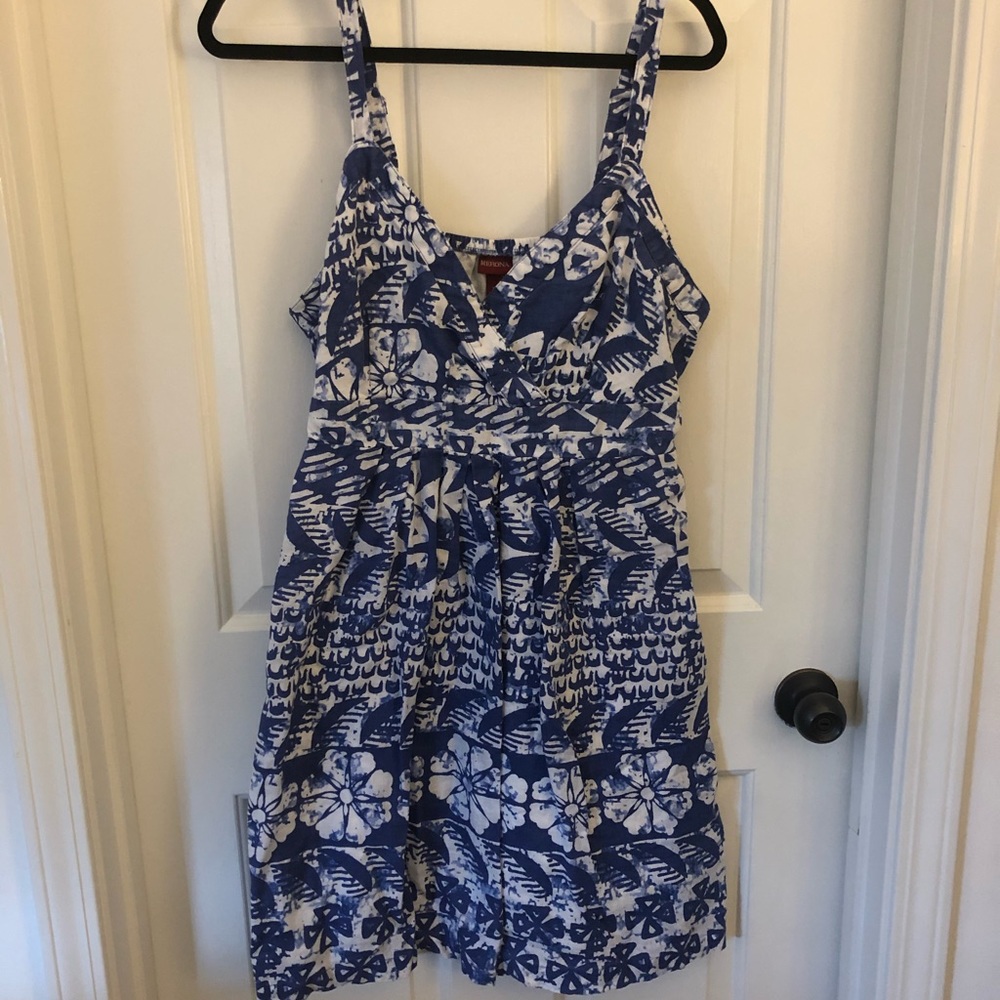 Knee Length, V neck dress